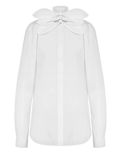 Рубашка с бантом, белый Moschino