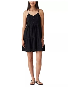 Женское мини-платье Cora из хлопка с ажурной вышивкой, черный Levi's®