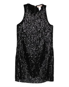 Мини-платье с бахромой и пайетками, черный Twinset