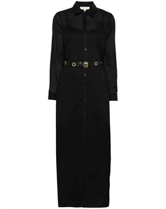 Платье-рубашка макси, черный Michael michael kors