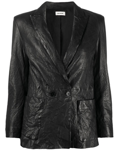 Двубортный блейзер Visko, черный Zadig&voltaire