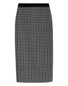 Юбка на молнии с монограммой, черный Michael michael kors