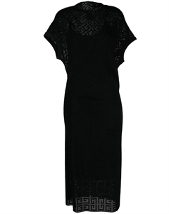 Платье миди с драпировкой, черный Givenchy