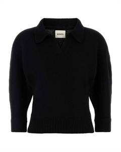 Кашемировая рубашка поло, черный Khaite