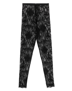 Кружевные леггинсы с декором, черный Givenchy