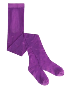 Колготки с логотипом, фиолетовый Dolce&gabbana