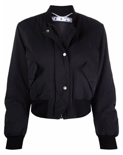 Бомбер с вышитым логотипом, черный Off-white