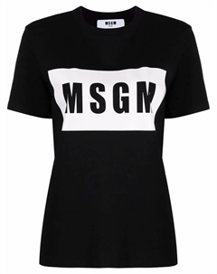 Футболка с логотипом, черный Msgm