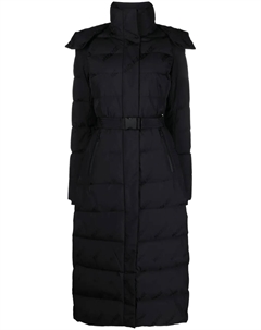 Длинный пуховик с капюшоном, черный Mackage