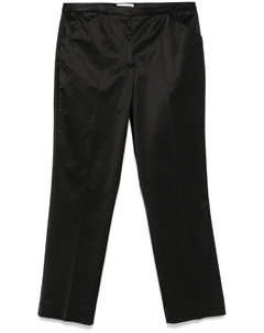 Укороченные брюки прямого кроя TOTEME, черный Toteme