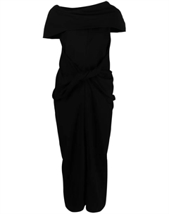 Платье миди асимметричного кроя, черный Ambush