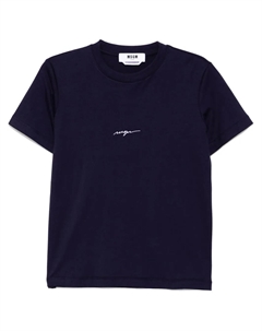 Футболка с вышитым логотипом, фиолетовый Msgm