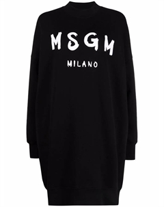 Платье-толстовка с логотипом, черный Msgm