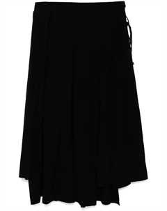 Плиссированная юбка, черный Yohji yamamoto