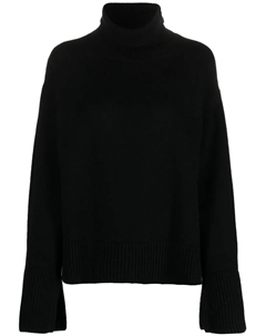 Шерстяной джемпер с высоким воротником, черный Parosh