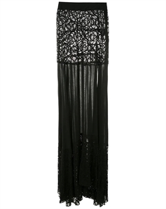 Юбка макси с кружевом, черный Amir slama