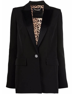 Однобортный блейзер с пайетками, черный Philipp plein