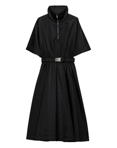 Платье мини Re-Nylon с поясом, черный Prada