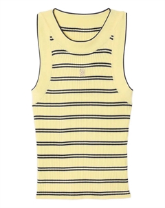 Топ в рубчик с полосками Sandro