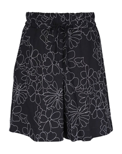 Шорты с цветочной вышивкой, черный Bogner