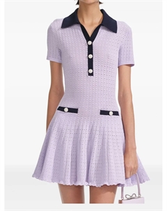 Трикотажное платье, фиолетовый Self-portrait