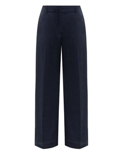 Атласные брюки строгого покроя, синий Theory