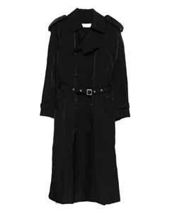 Двубортное пальто с поясом, черный Jw anderson