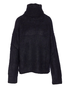 Свитер с высоким воротом и длинными рукавами, черный Uma wang