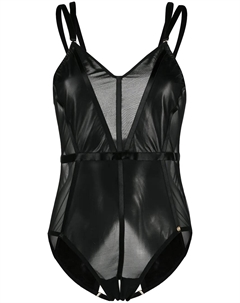 Боди Mia с сетчатой вставкой, черный Something wicked
