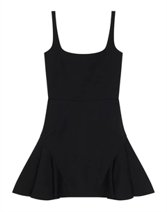 Платье мини с квадратным вырезом, черный Givenchy