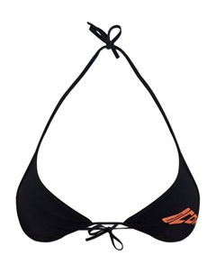 Бюстгальтер бикини с треугольными чашками и логотипом, черный Dsquared2