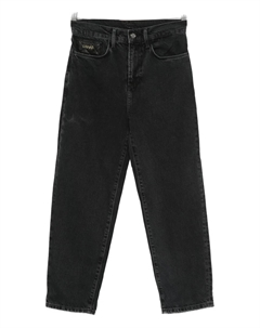 Джинсы прямого кроя с логотипом, черный Liu jo