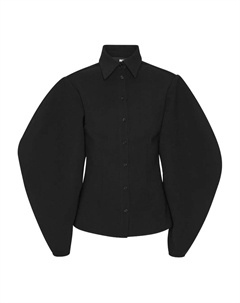 Рубашка с объемными рукавами, черный Rotate birger christensen