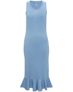 Платье с оборками, синий Jw anderson