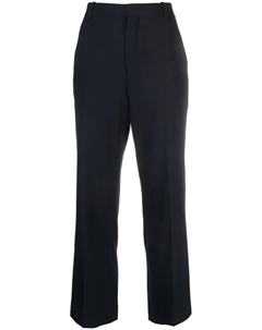 Укороченные расклешенные брюки, синий Chloe