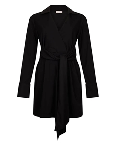 Платье с V-образным вырезом, черный Liu jo