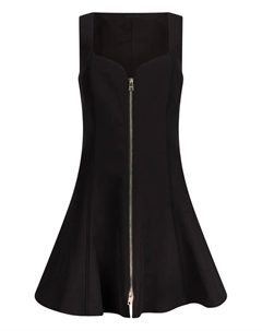 Платье на молнии со складками, черный Liu jo