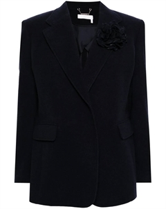 Однобортный пиджак с брошью, синий Chloe