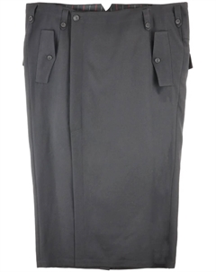 Шерстяная юбка, черный Yohji yamamoto