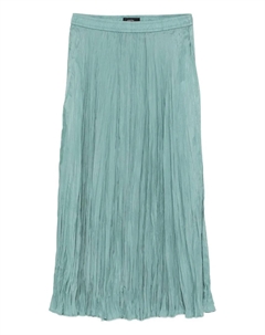 Шелковая юбка миди со складками, синий Joseph