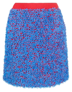 Юбка с завышенной талией и оборками, синий Tory burch