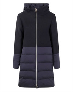 Пуховик с капюшоном, черный Herno