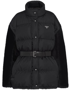 Пуховик Re-Nylon, черный Prada
