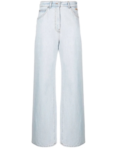 Широкие джинсы с завышенной талией, синий Msgm