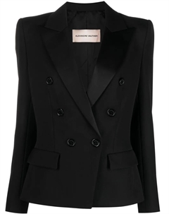 Двубортный шерстяной блейзер, черный Alexandre vauthier