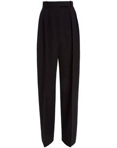 Брюки Cessie с завышенной талией и складками, черный Khaite