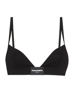 Бюстгальтер с нашивкой-логотипом, черный Dsquared2