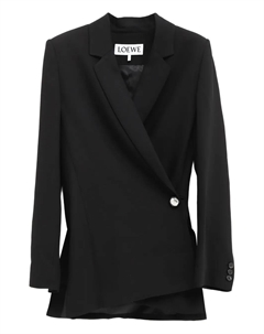 Блейзер асимметричного кроя, черный Loewe