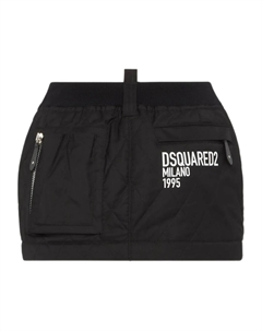 Юбка мини с логотипом, черный Dsquared2