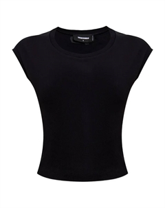 Хлопковый топ, черный Dsquared2